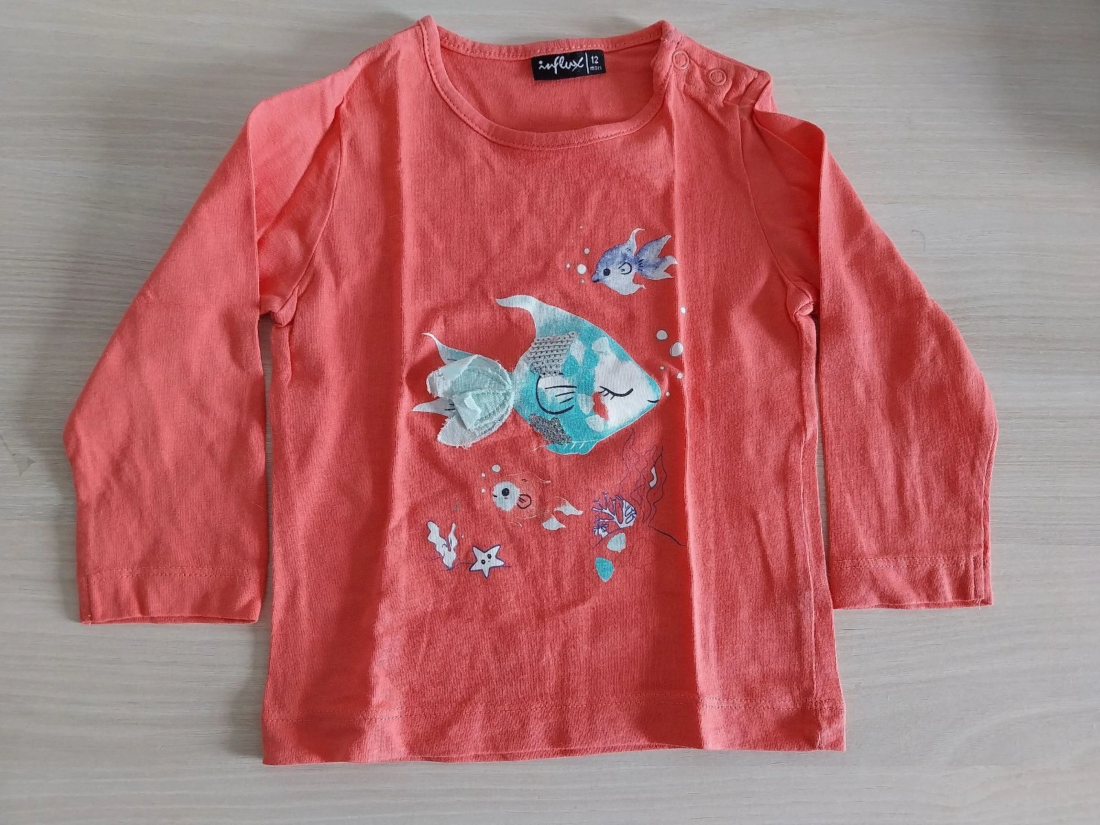 Influx fish motif top girl 12 months – photo 2